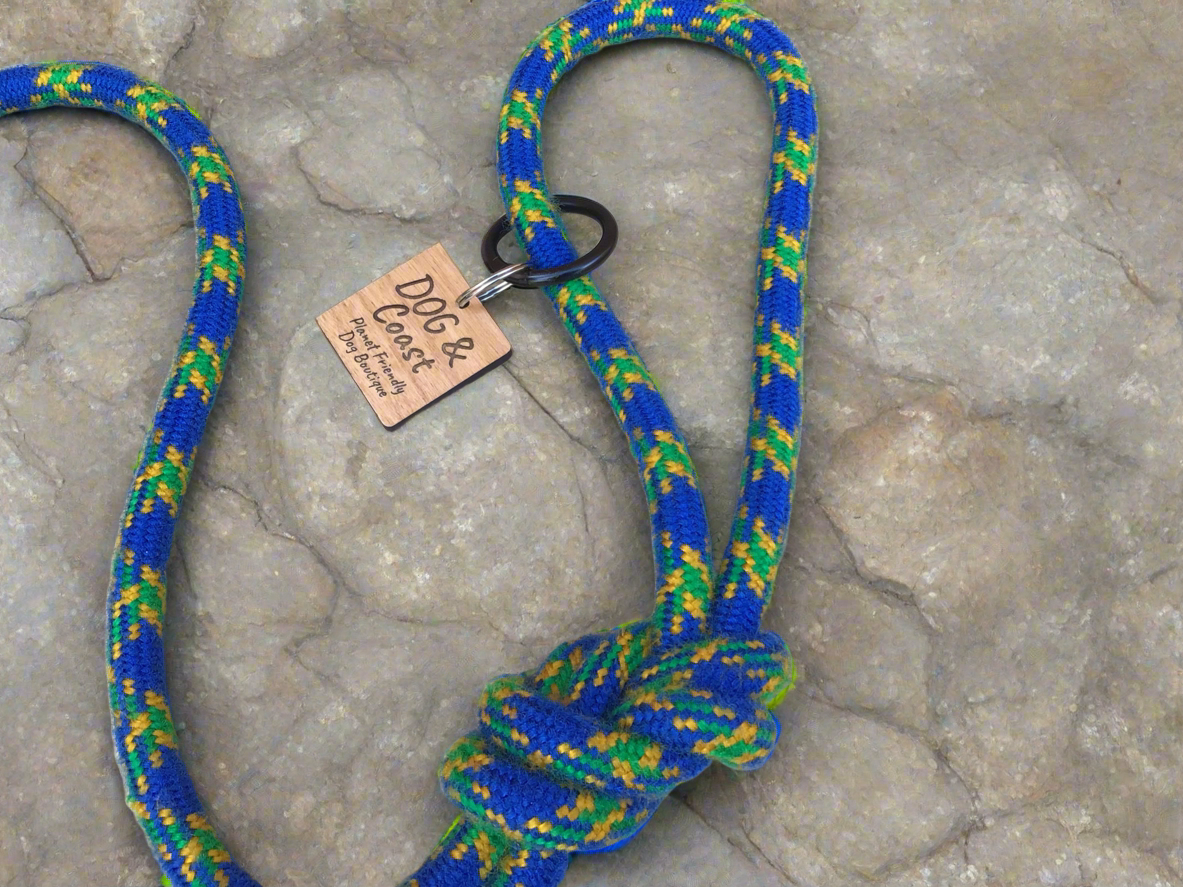 Blue & Green Climbing Rope Lead