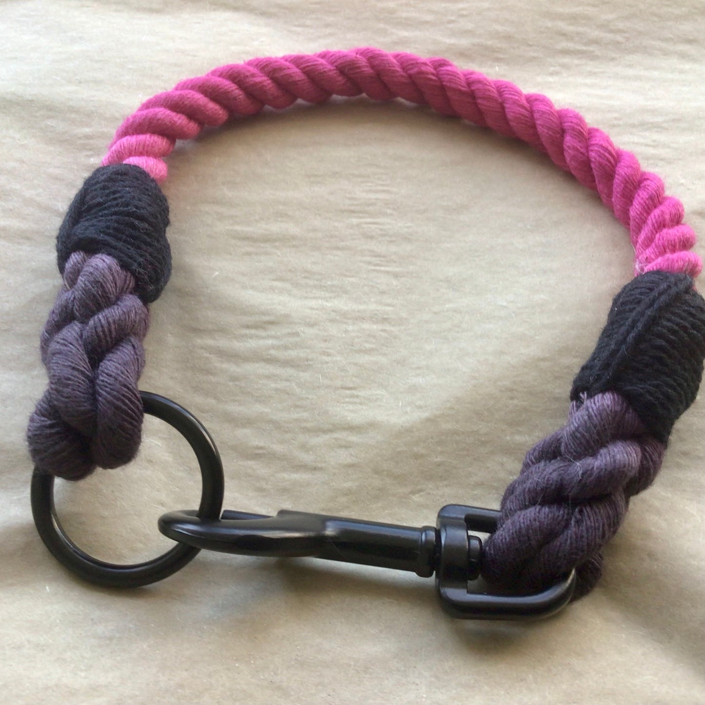 Hot Pink Rope Collar