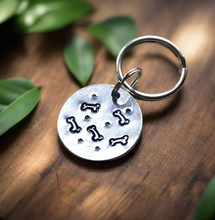 Load image into Gallery viewer, Bone Hand Stamped Dog Tag

