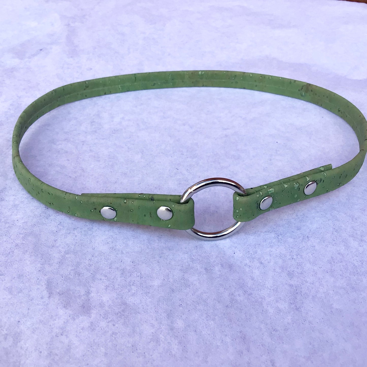 Green Cork ID Cork Collar