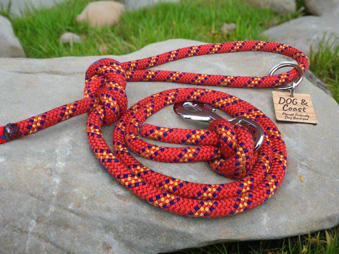 Red Climbing Rope Lead