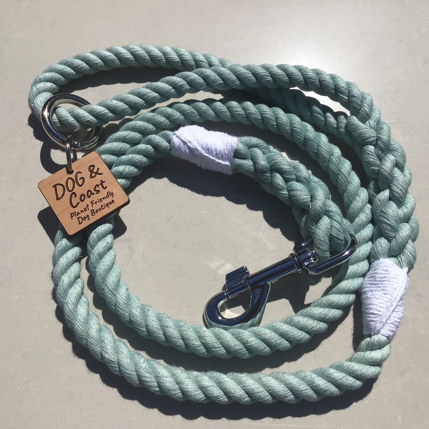 Sage Green Rope Lead