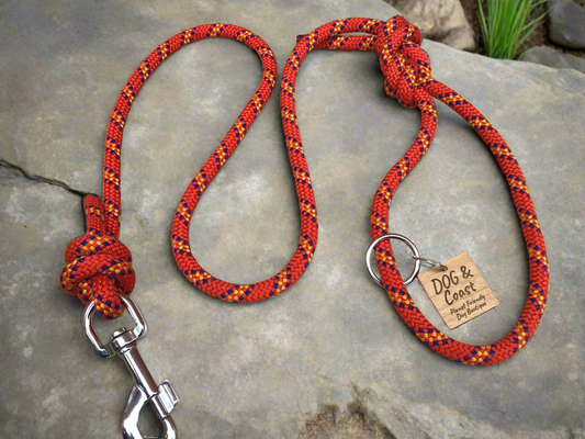 Red Climbing Rope Lead