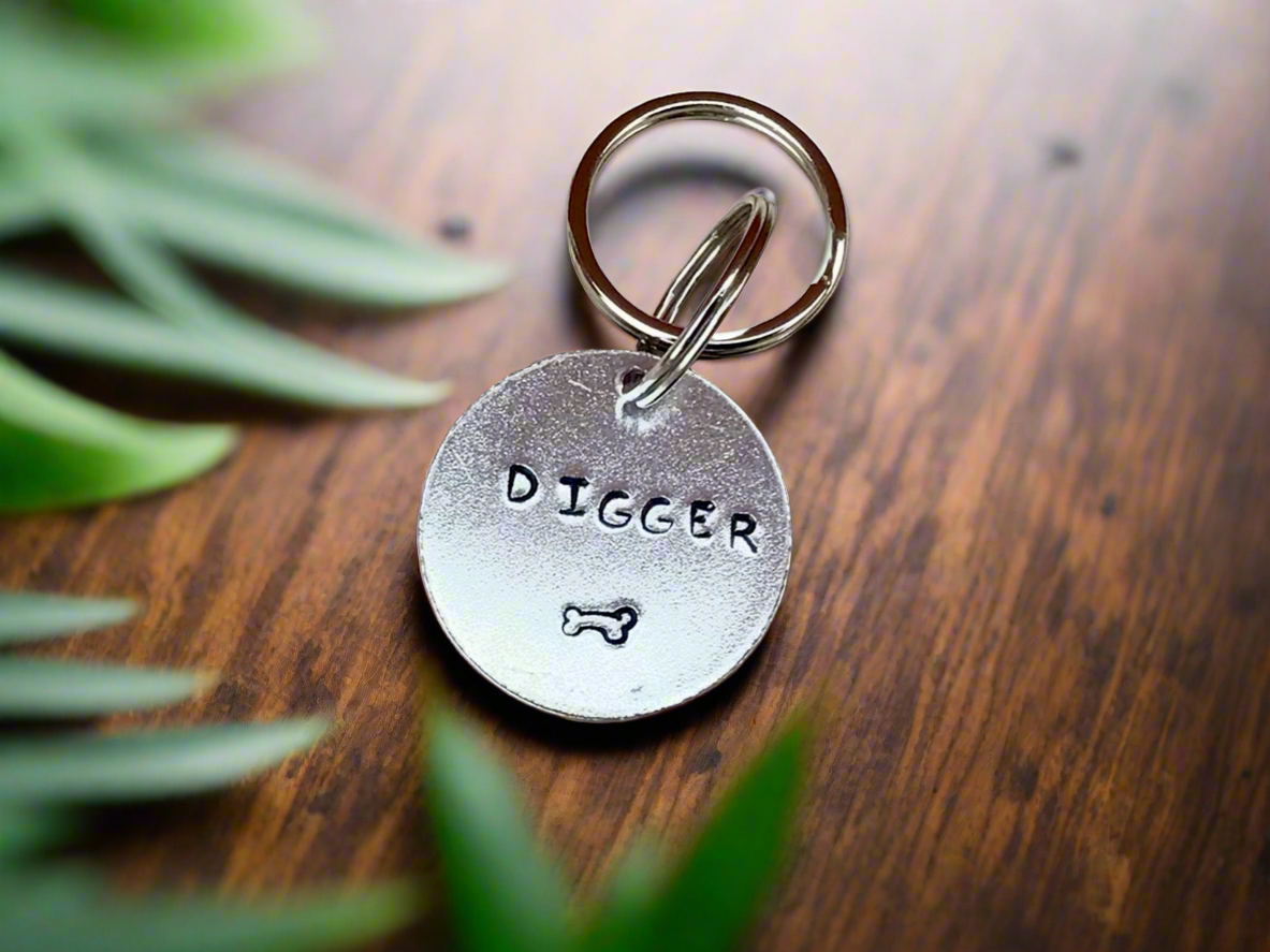 Personalised Hand Stamped Dog Tag