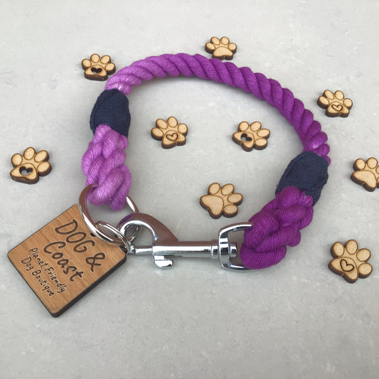 Purple Ombré Rope Collar