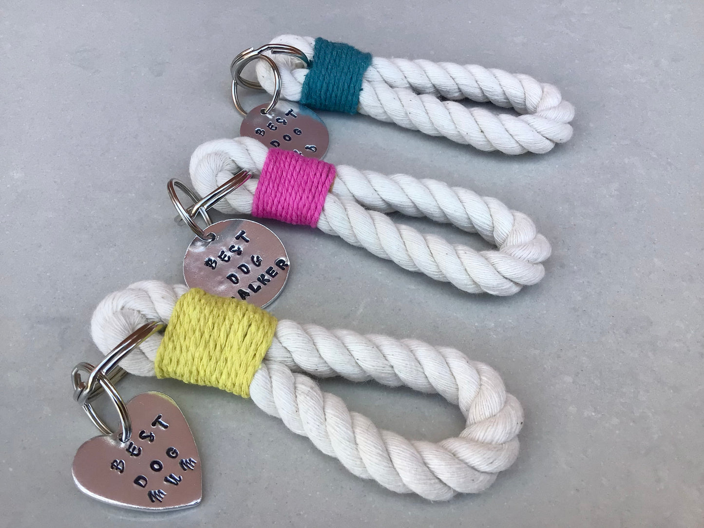 Dog Dad Rope Key Ring