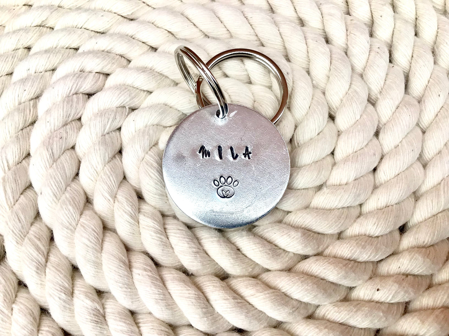 Personalised Hand Stamped Dog Tag