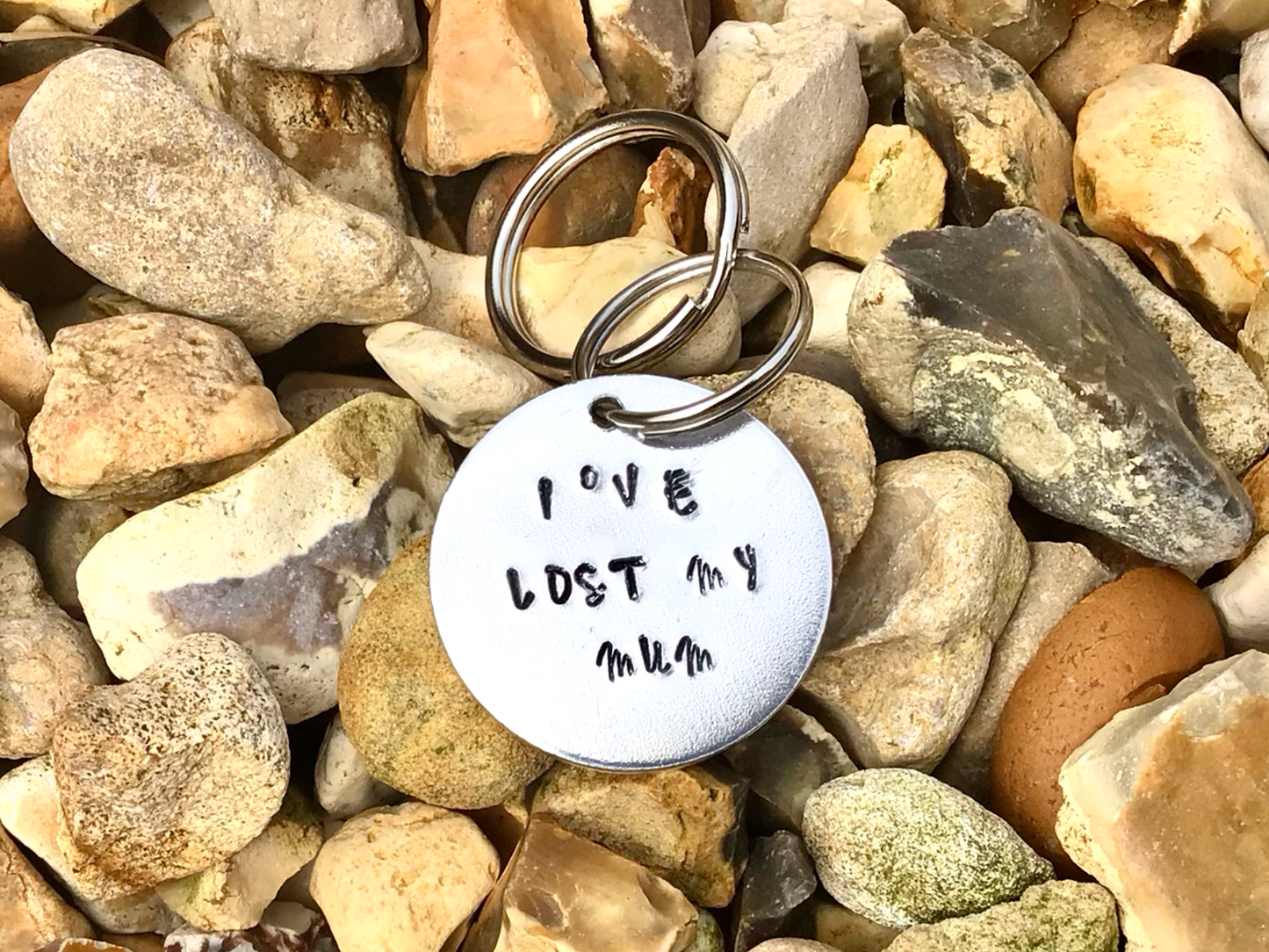 I’ve lost my mum Hand Stamped Dog Tag