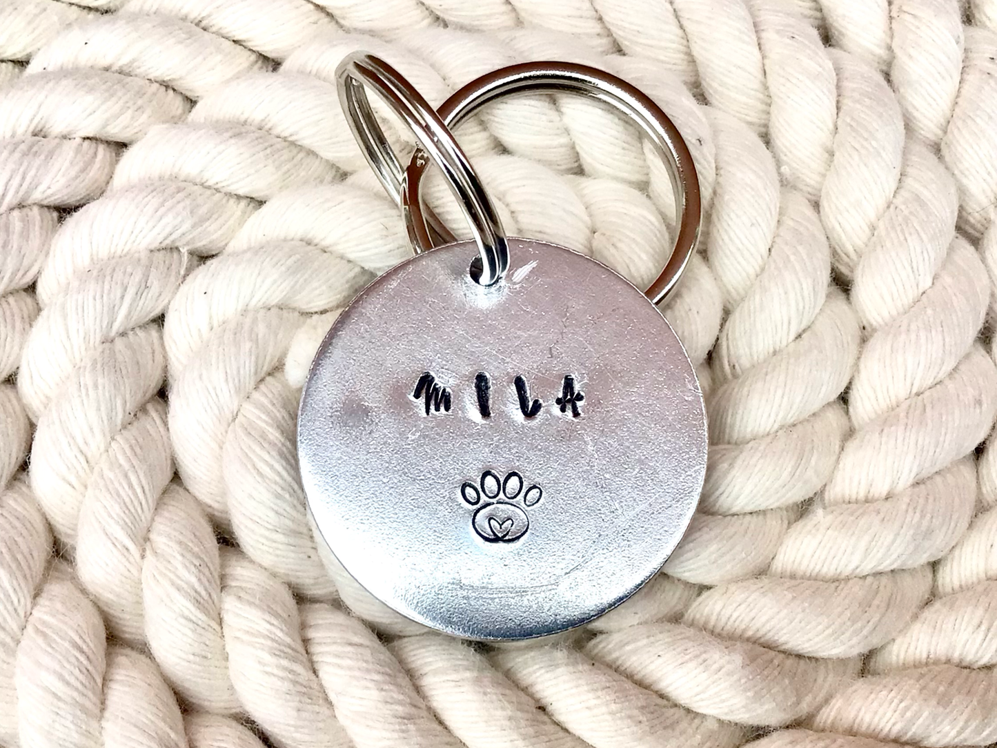 Personalised Hand Stamped Dog Tag