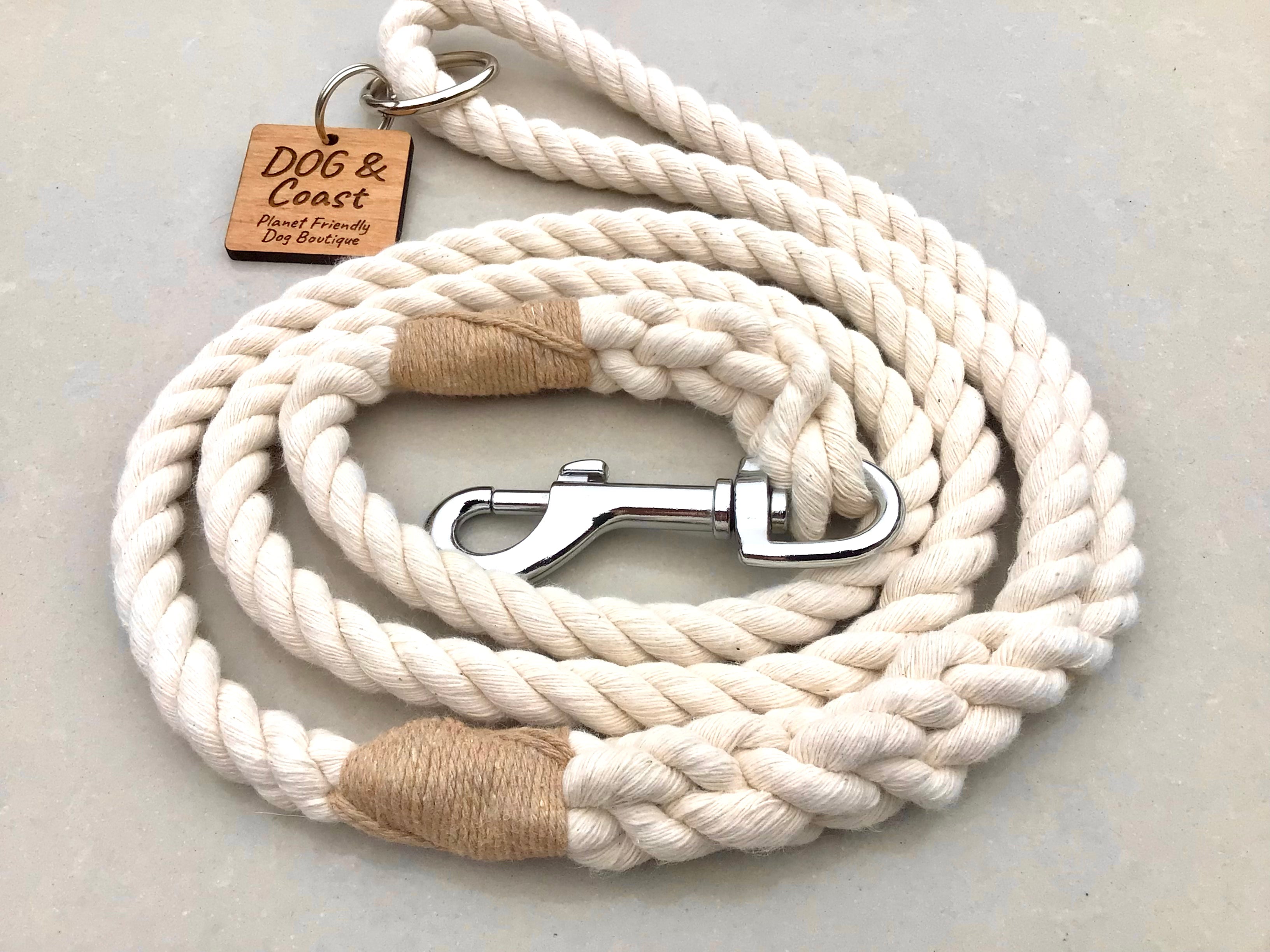 Natural Rope Lead – DOG & Coast