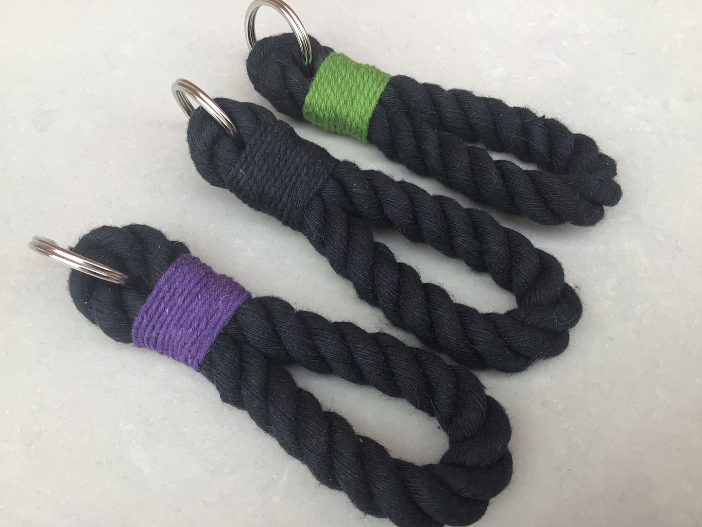 Black Rope Key Ring