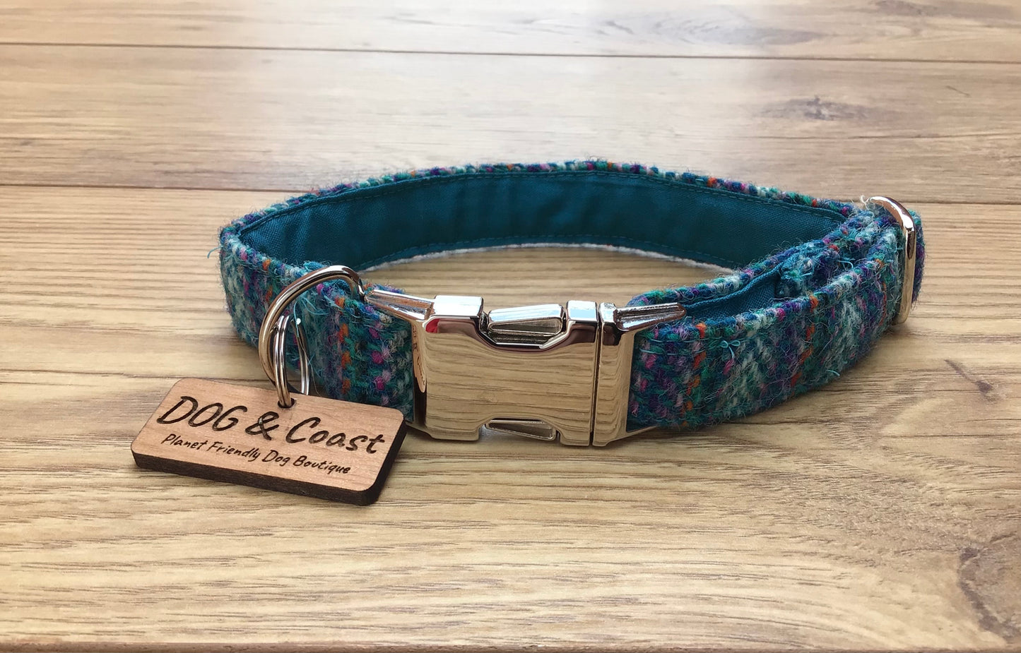 Blue Harris Tweed Collar