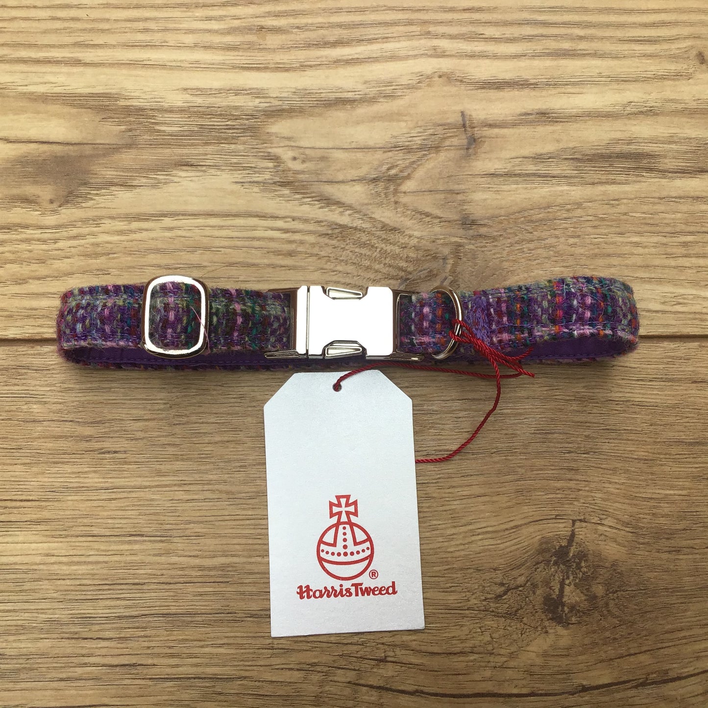 Purple Harris Tweed Collar