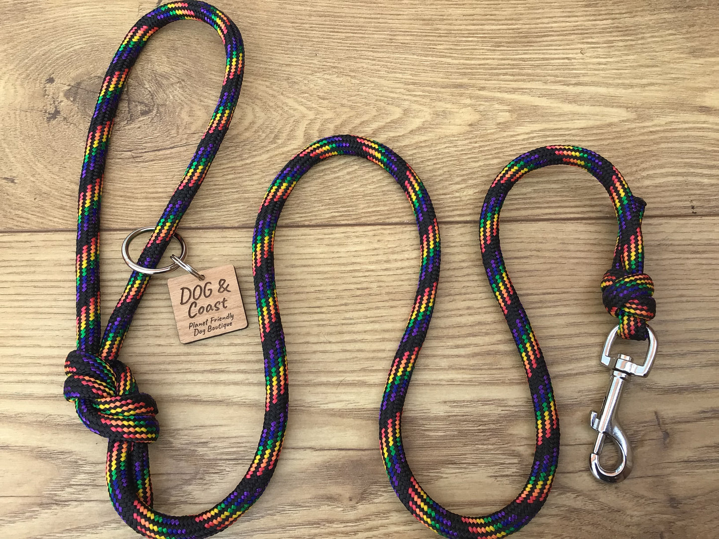 Rainbow Rope Dog Lead