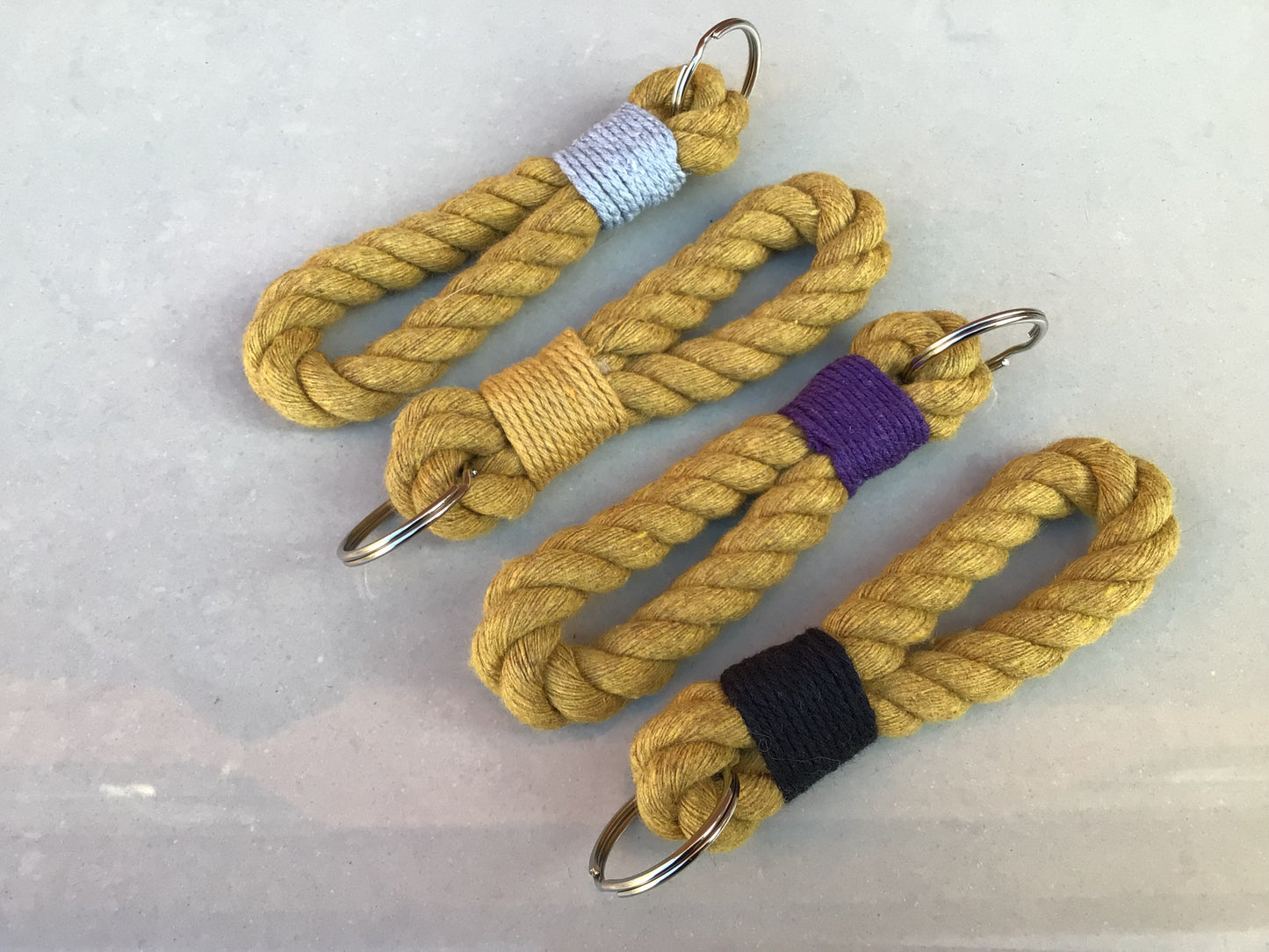 Gold Rope Key Ring