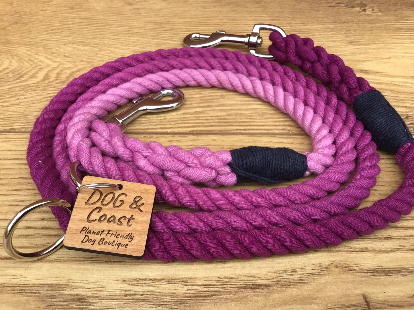 Purple Ombré Double Ended Training Rope Lead