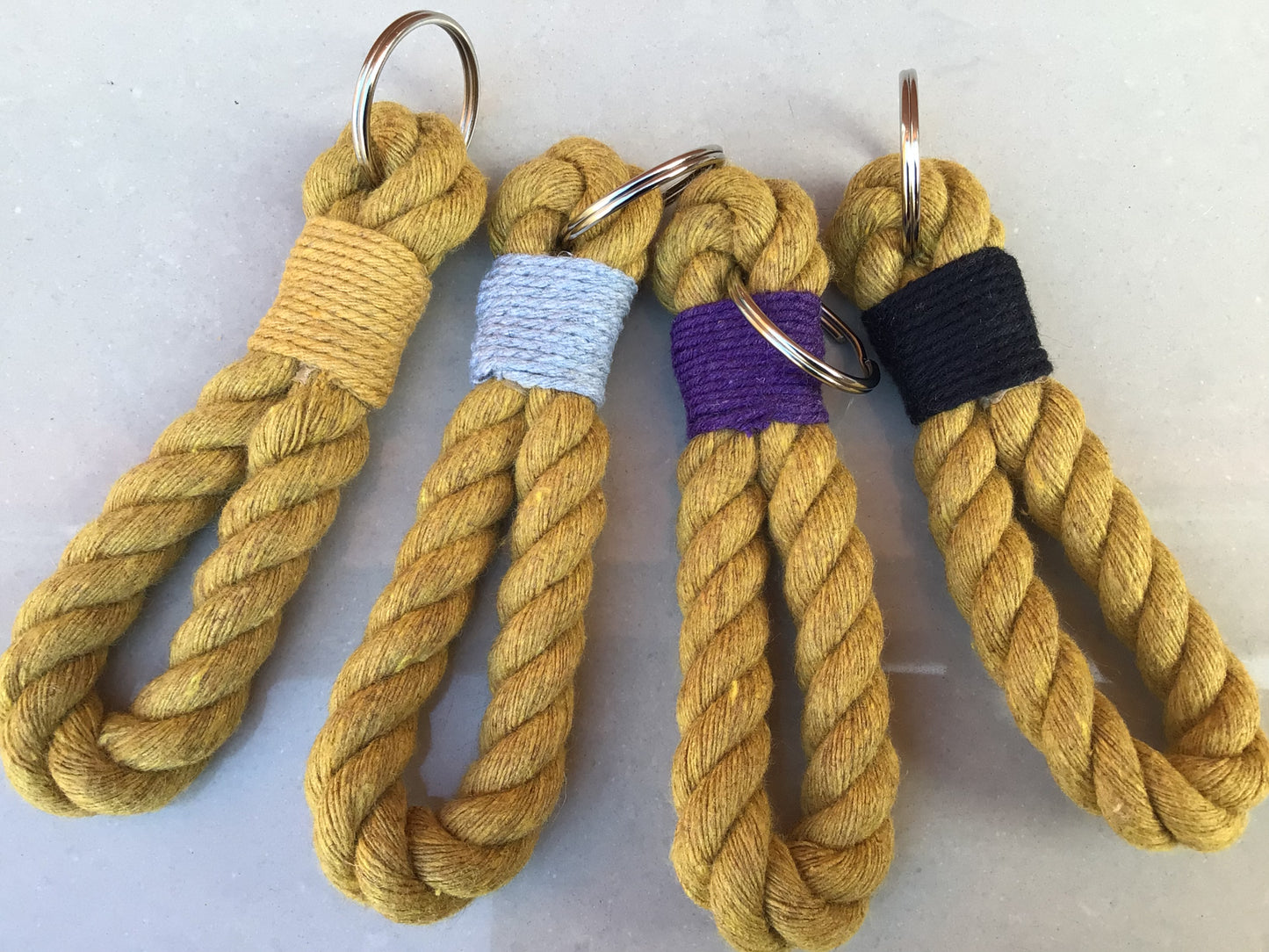 Gold Rope Key Ring