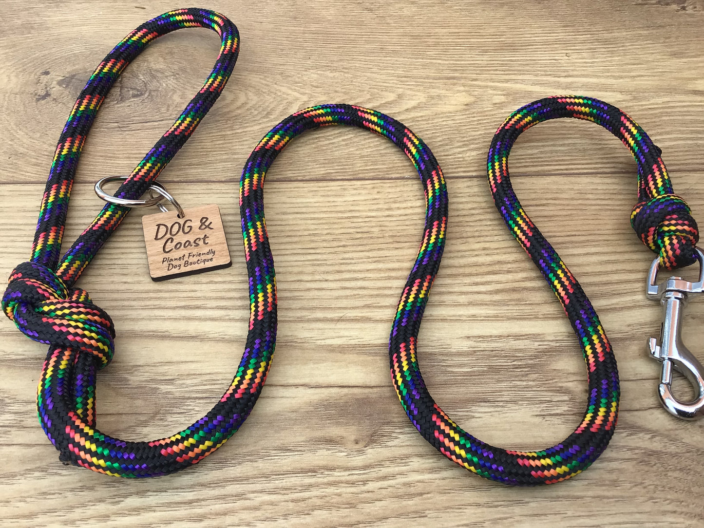 Rainbow Rope Dog Lead