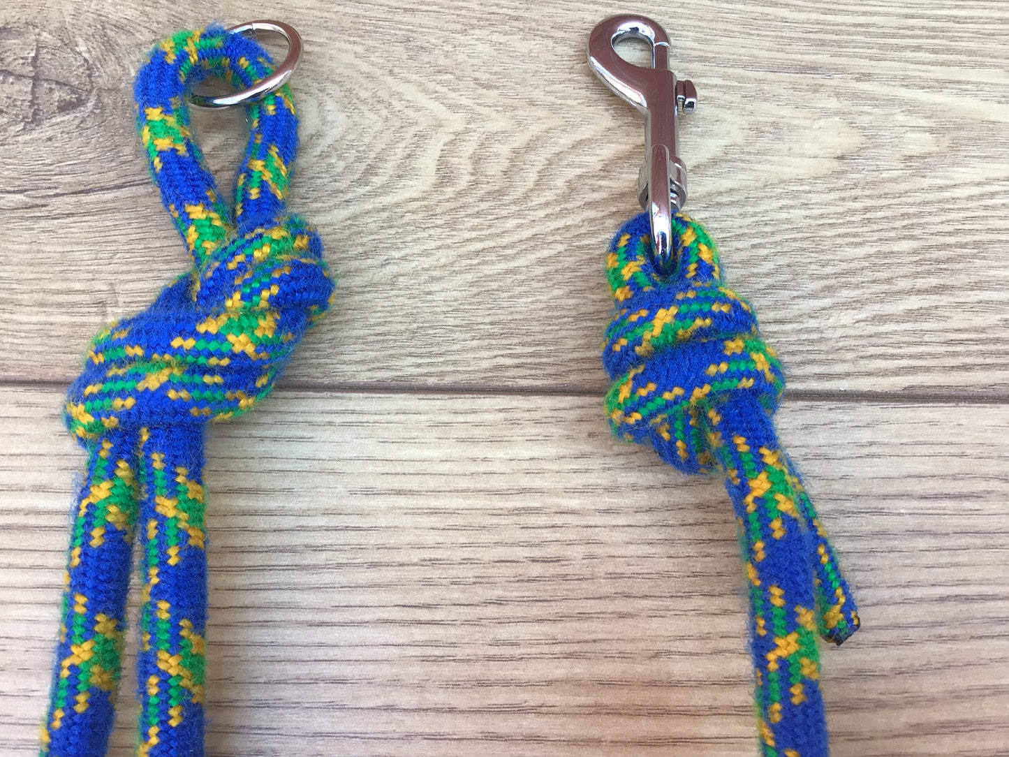 Blue & Green Coupling Climbing Rope Lead