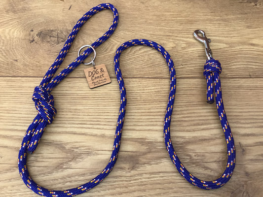 Blue Rope Dog Lead