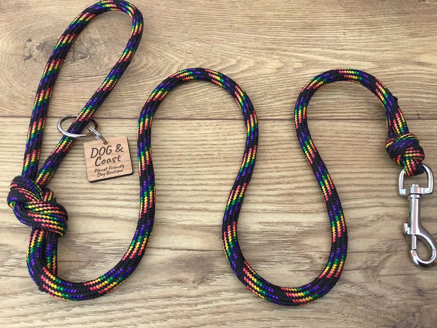 Rainbow Rope Dog Lead