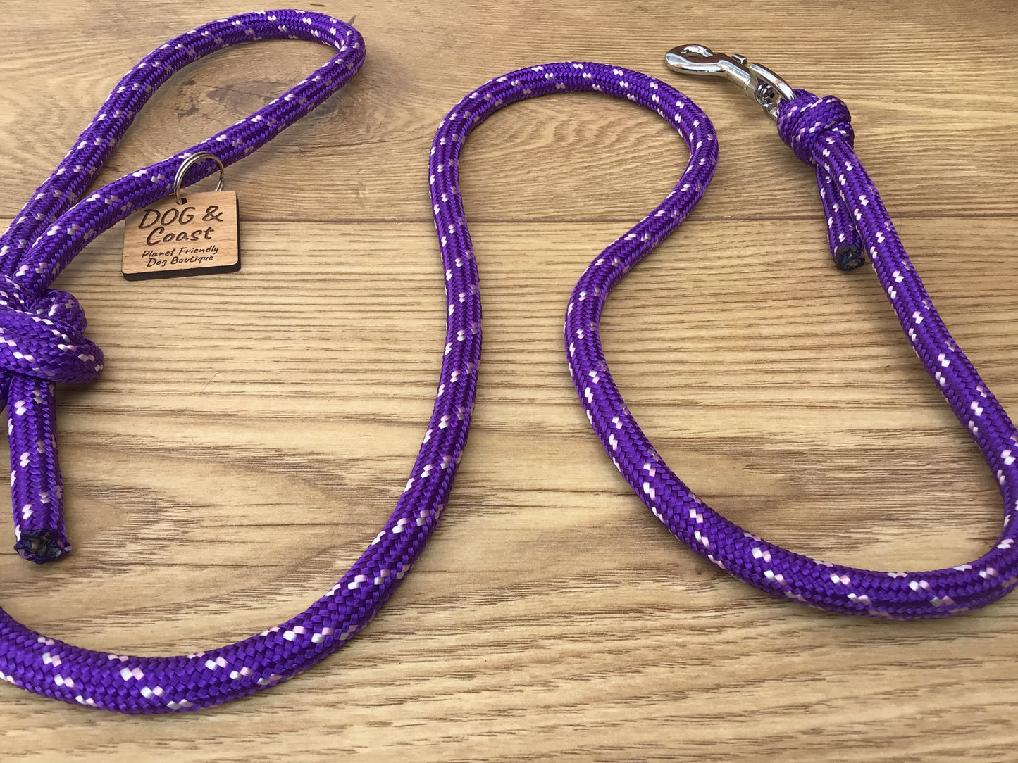 Purple Rope Dog Lead