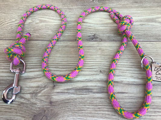 Pink Climbing Rope Lead