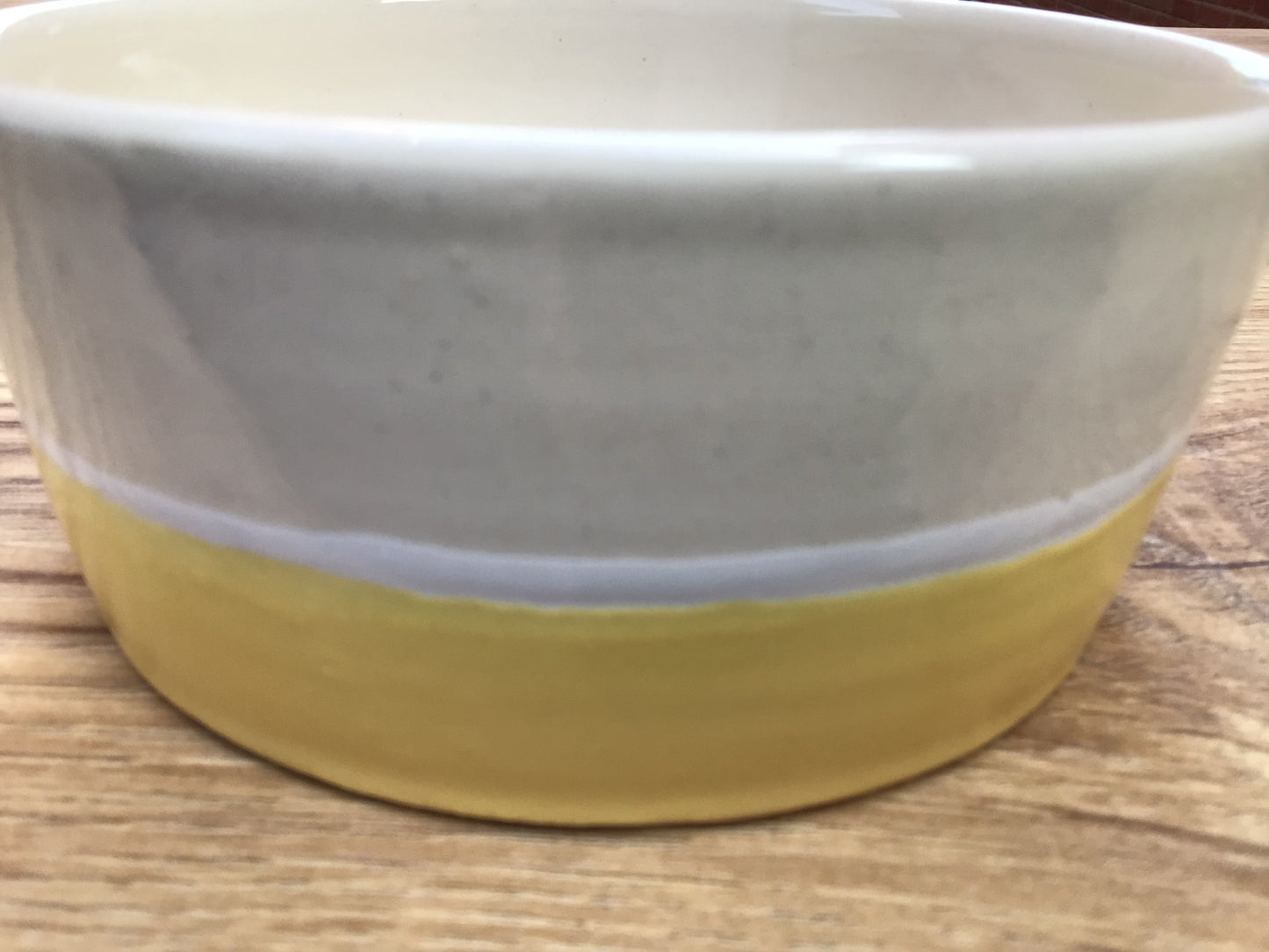 Handcrafted Yellow Pet Bowl made in Wales