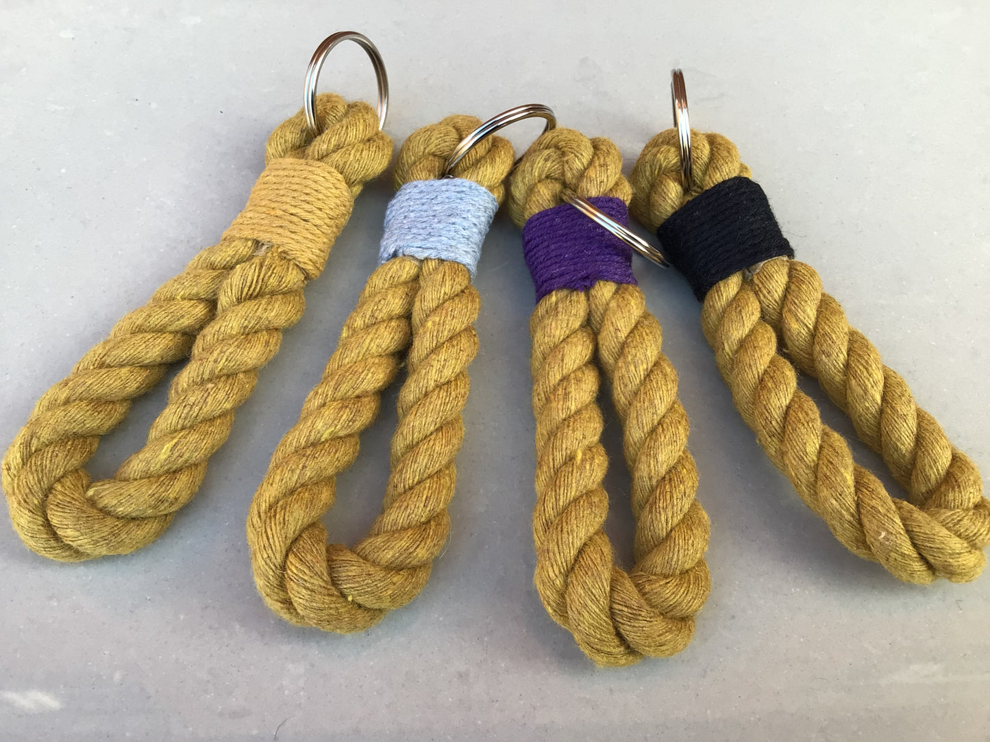 Gold Rope Key Ring